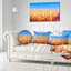 Coussin lombaire en fleurs abstraites de terrain