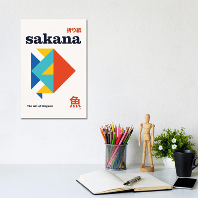 Sakami Origami, affiche géométrique, reproduction d'art sur toile tendue