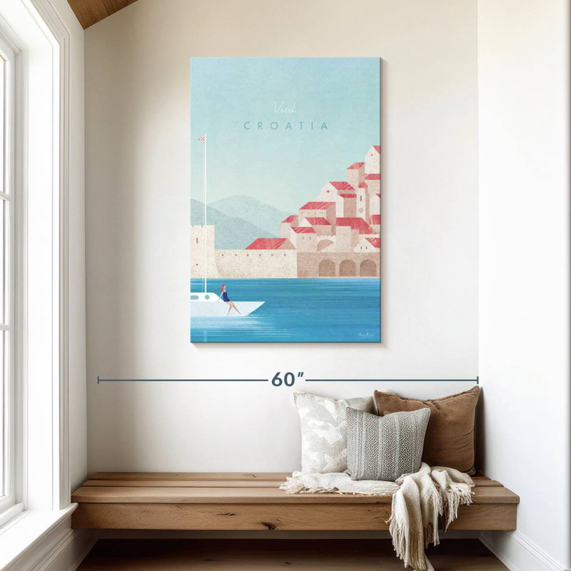 Affiche de voyage rétro Aime, H 45 po x l 30 po