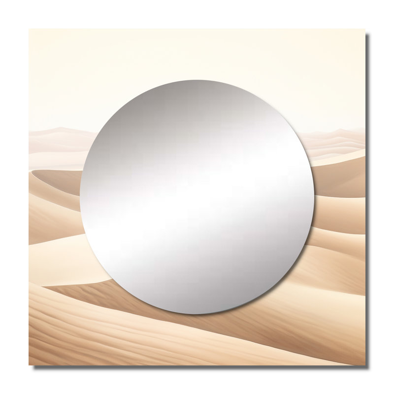 Giedrius - miroir mural minimaliste pour salle de bain, 23 po x 23 po