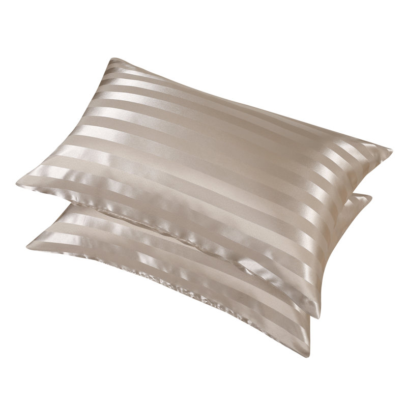 Nida Satin Striped - Set of 2, Champagne