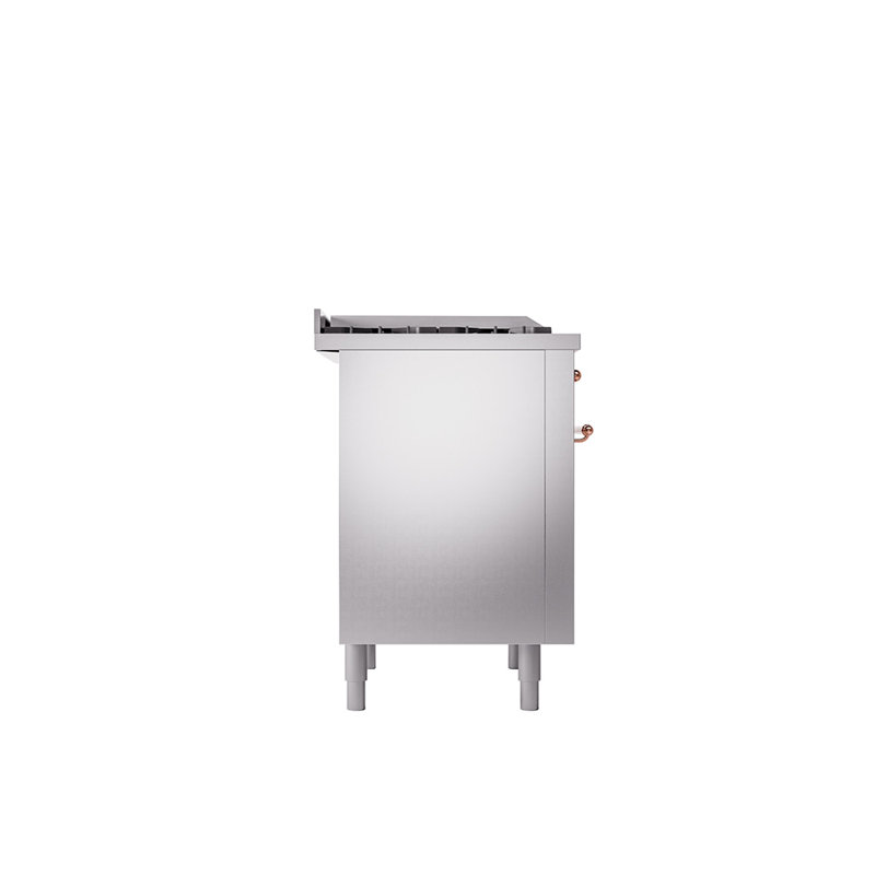 ILVE Nostalgie II 36 Dual Fuel Range, knobs, Stainless Steel/Copper, Liquid Propane