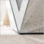 Table carrée inversée à miroir triangulaire avec incrustations en cristal de diamant, pour les salons et les couloirs-133420028