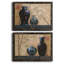Asian Calm I - ensemble de 2 peintures sur toile encadrées-952334725-952334724