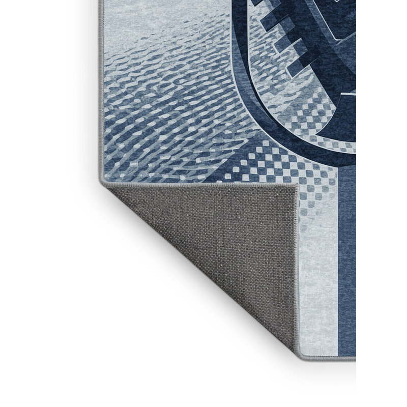Tapis gris moelleux moelleux à motif abstrait moderne et contemporain Glenmore, 5 x 8