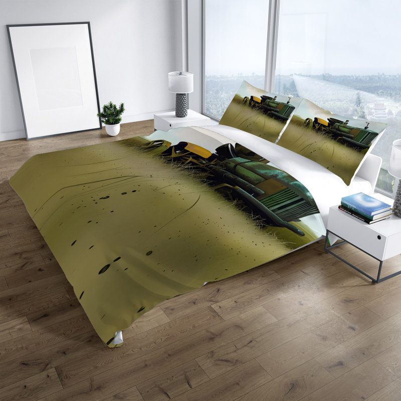 Polyester Abstract Duvet Cover, King Duvet Cover + 2 King Shams