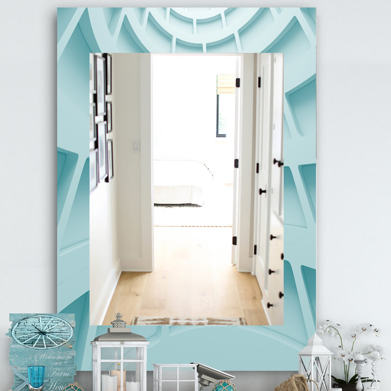 Miroir mural 4 vagues, H 39,4 po x l 29,5 po