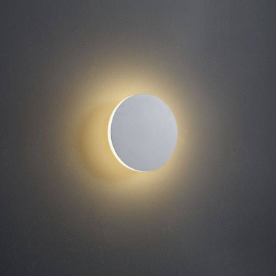UltraBeam Round White Indoor LED Wall Light 4 Watt LED Halo Effect 