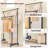 Maikas 31.8'' Metal Rolling Clothing Rack