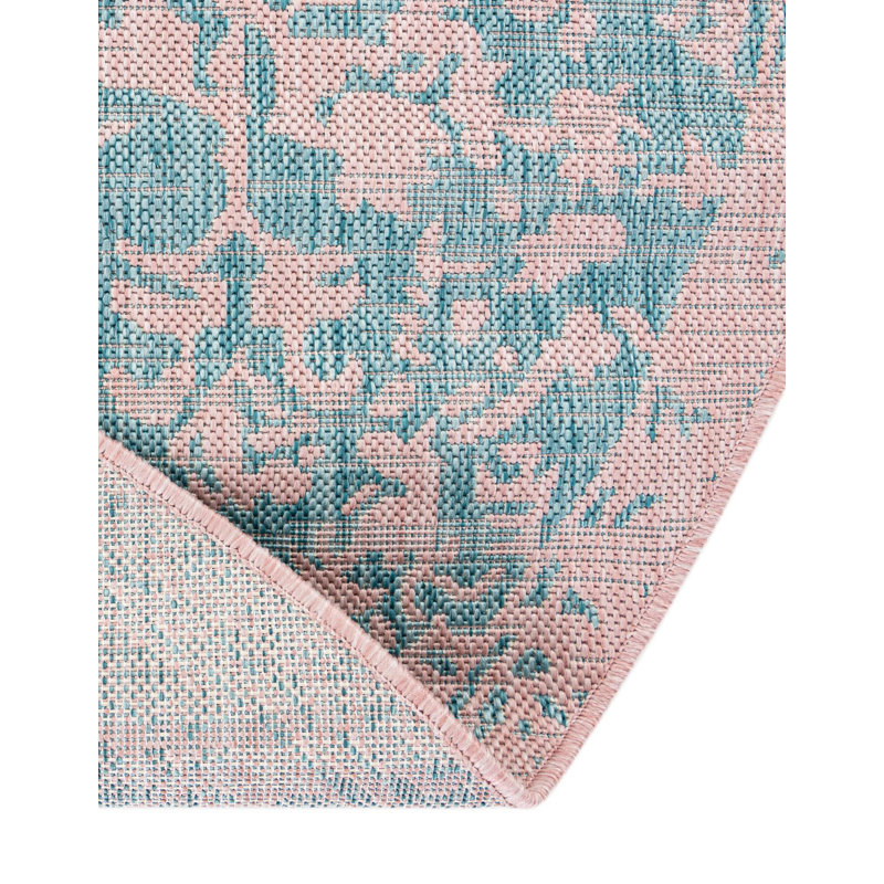 Tapis intérieur / extérieur Jill Zarin, Ovale 5 pi 3 po x 8 pi