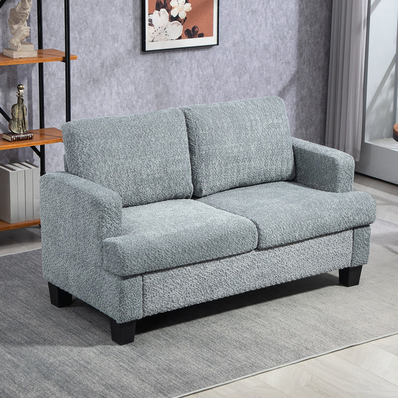 2 Seater Loveseat, Light Grey