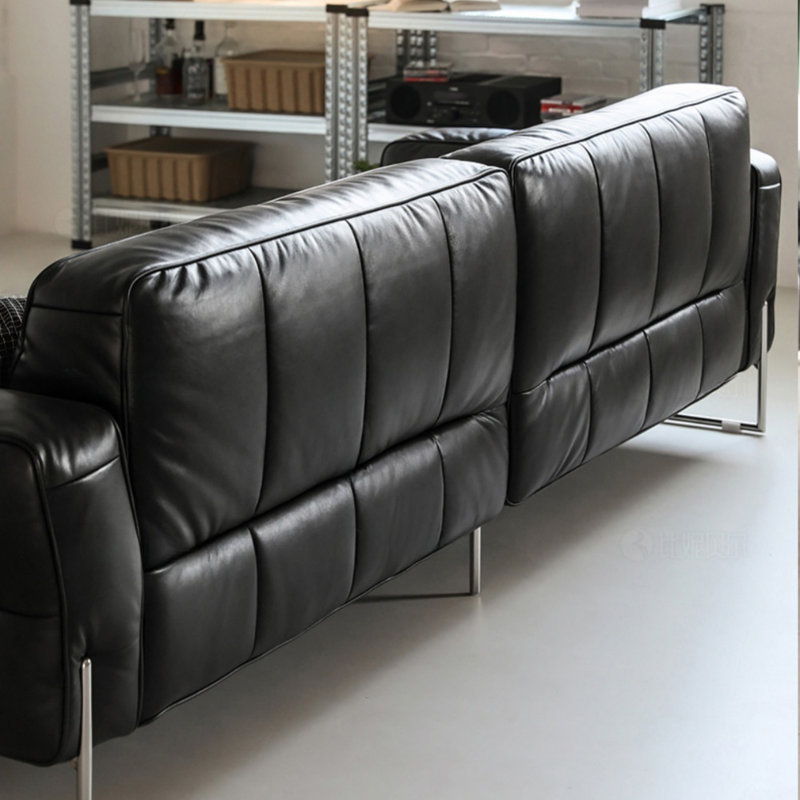 Canapé rétro Bauhaus, Noir