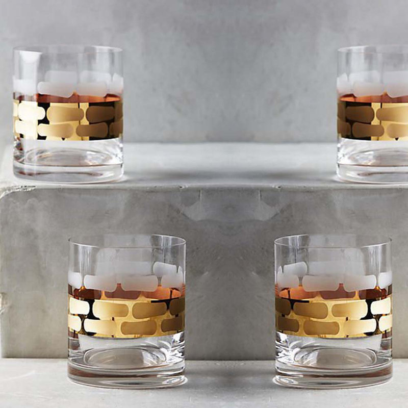 Truro Handmade Whiskey Glass, Gold