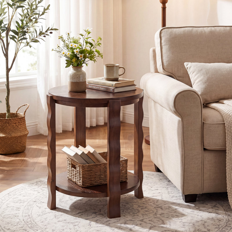 Solid Wood End Table