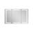 Pouyan 30"H Recessed or Surface Mount Framed  LED Medicine Cabinet with Adjustable Shelves-311190185