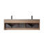 Ensemble de meuble-lavabo double mural 72 po Breckan