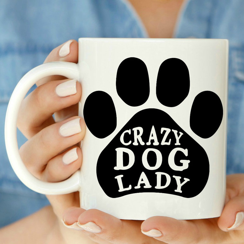 Tasse à café Crazy Dog Lady
