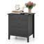 Abdülsamet Modern Wooden Nightstand with 3 Drawers-1239995920