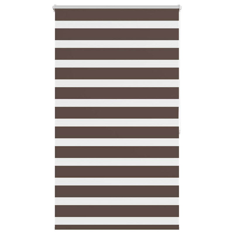 Semi Sheer Roller Blind, 100cm W x 175cm L, Brown