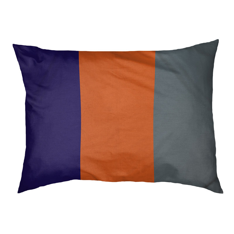 Coussin Atlanta, Moyen (l 28 po x P 18 po x H 9,5 po), Purple/Orange/Gray