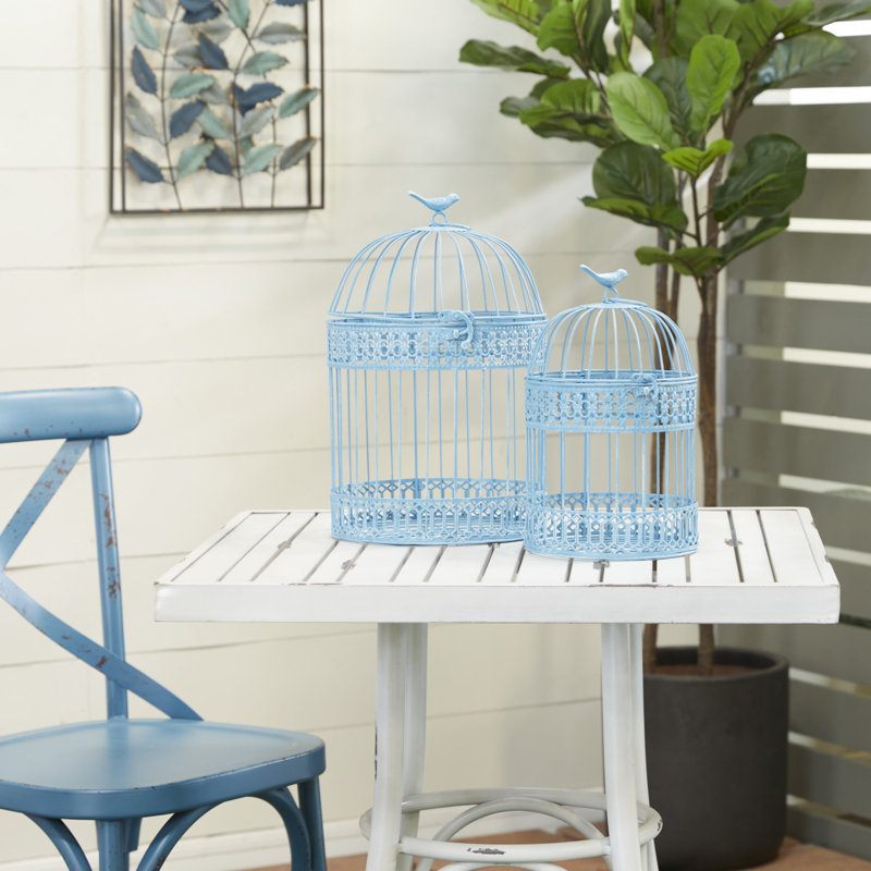 Ensemble de cage à oiseaux 2 pièces Armbrecht, Bleu