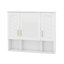 Armoire de salle de bain avec miroir, armoire à pharmacie murale avec tablettes réglables et espaces ouverts-832179734