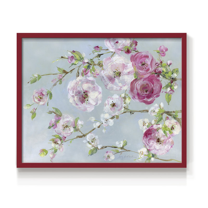 «Scent of Spring», reproduction encadrée - bois massif, H 11 po x l 9 po, Rouge