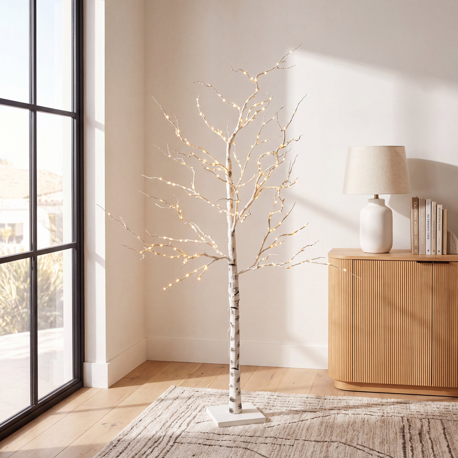 Birch 7' Electric Lighted Tree