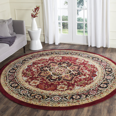 Amleto Klose Oriental Red/Black Area Rug