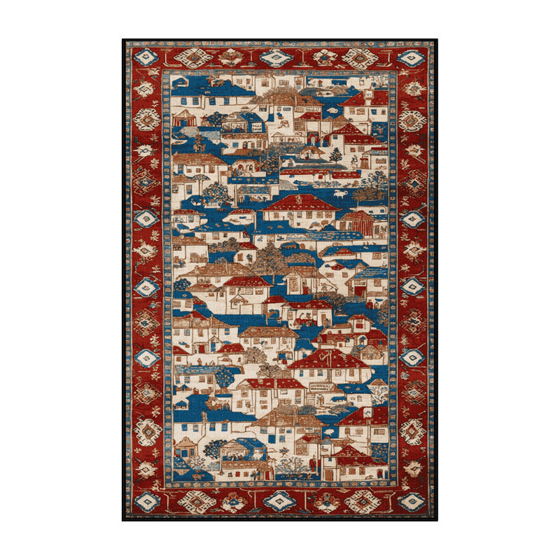 Tapis turc noir lavable à la machine, Rectangulaire 2 pi x 3 pi