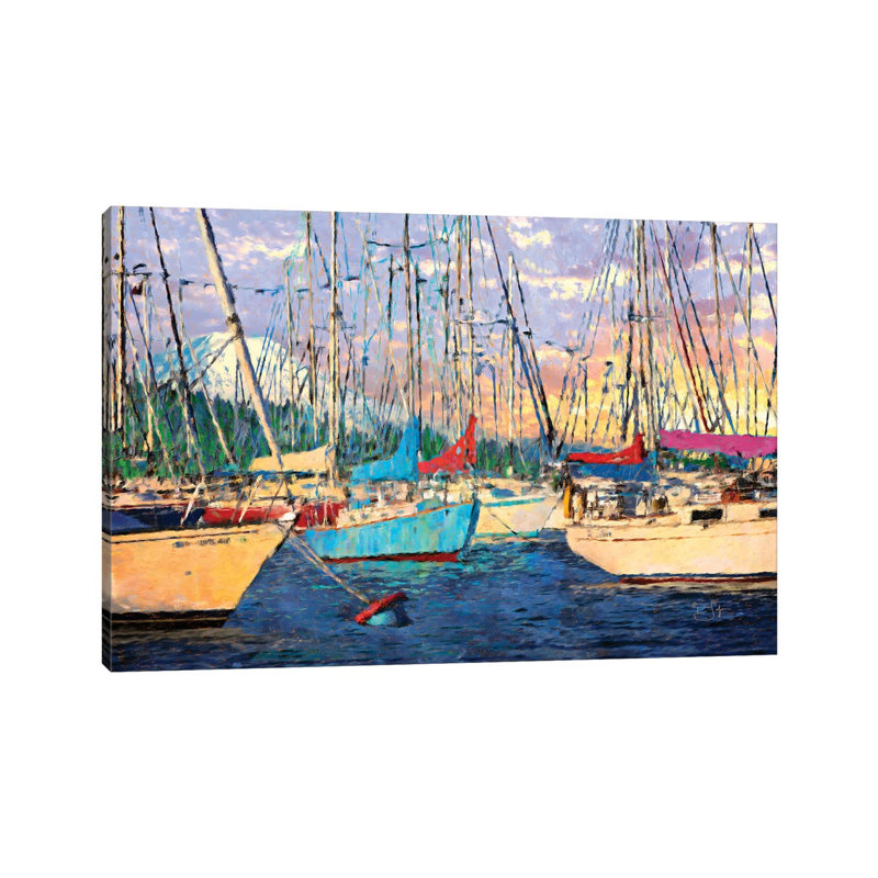 Before The Sail by Lisa Robinson - Wrapped Canvas Painting, 20.32 cm H x 30.48 cm W