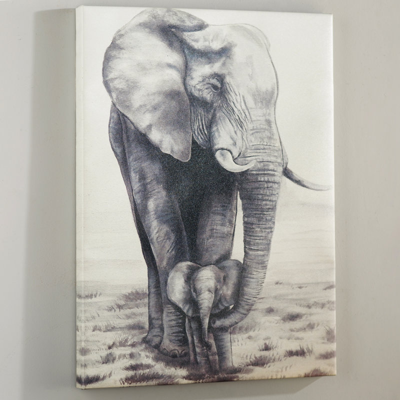 «Elephant Love», reproduction, Toile tendue, Sans mat, H 32 po x l 24 po