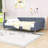 Elegant Queen Size Linen Upholstered Daybed with Tufted Design-1429704588