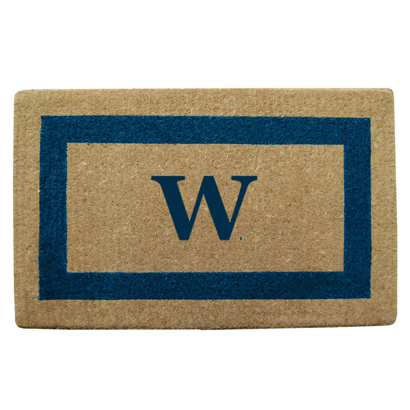 Non-Slip No Pattern Doormat, Brown, W