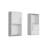 2-Pc Wall-Mounted Bathroom Medicine Cabinet with Open and Closed Storage-1986031873