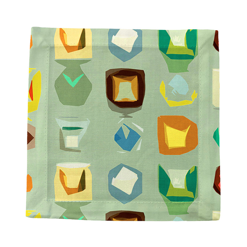 Color Pop Cotton Sateen Cocktail Napkins, Granada