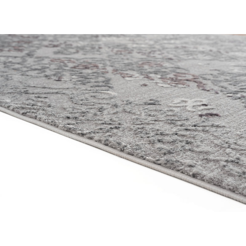 Tapis gris Askov, Tapis de couloir 2 pi 7 po x 7 pi 2 po