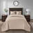 Reversible Bedspread Set, Khaki, King Size-122502142-122502128