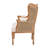 Alisson Upholstered Rattan and Bayur Wood Armchair