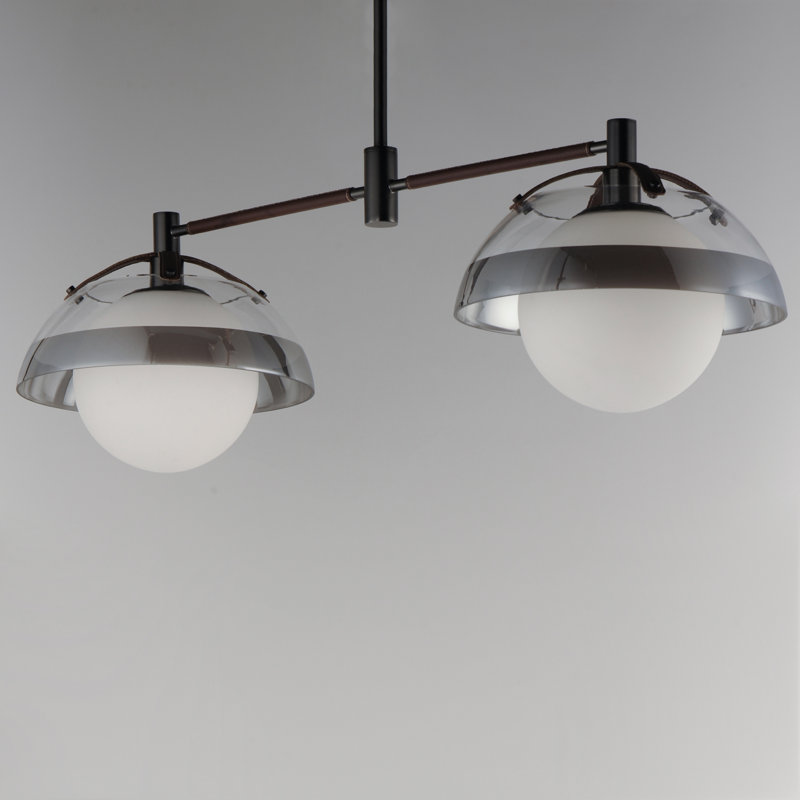 Domain 2 - Light Pendant, Gunmetal, Smoke/Clear