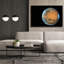 Art mural sur toile, "Mars avec la lune" par la NASA-150621213