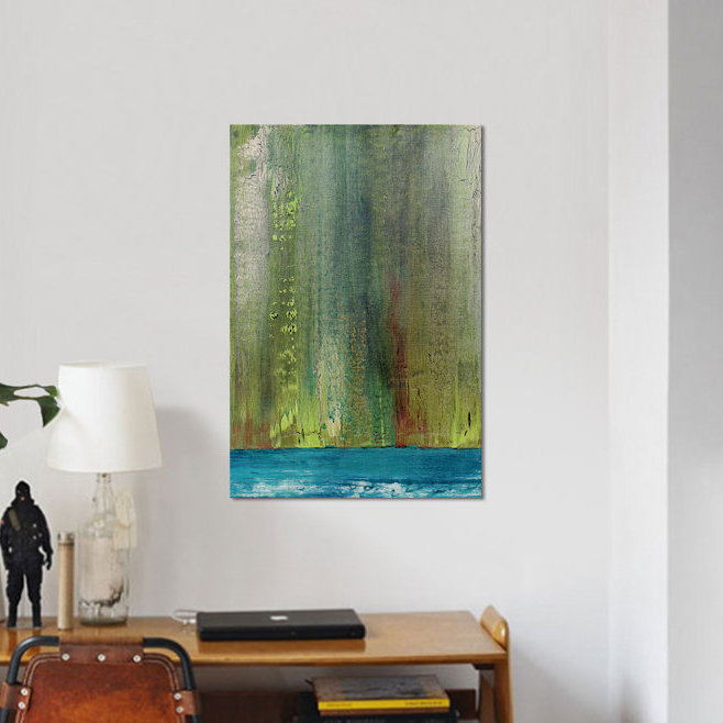 « a river runs through it ii », reproduction d’art sur toile, H 18 po x l 12 po x P 1,5 po