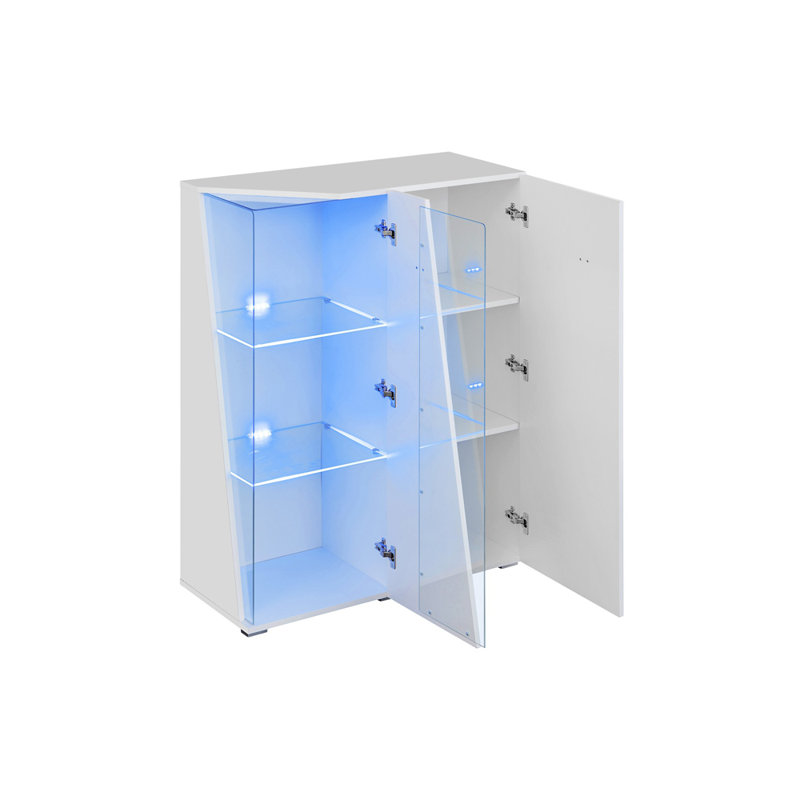 Vitrine lumineuse Balqees, Blanc