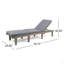 Chaise longue en bois Ariana KD avec coussin