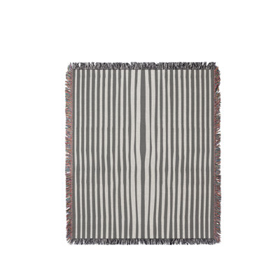 River Stripped Cotton Throw Blanket