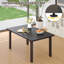 Table de salle à manger rectangulaire en acier pour l'extérieur