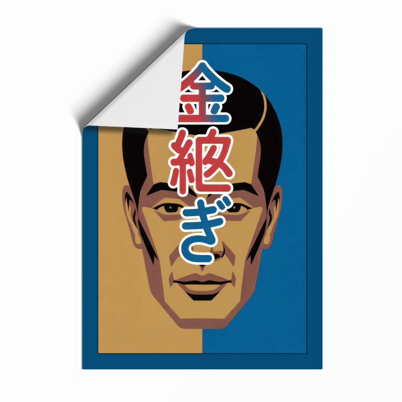 Portrait In Kanji Modern - Print, Unframed, A1 - 84.1 x 59.4 cm