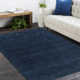Zayn Handmade Wool/Cotton Navy Area Rug