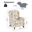 Fauteuil inclinable manuel à imprimé floral-1456641075
