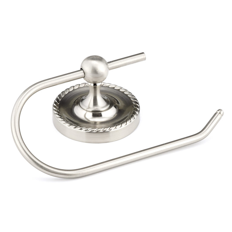 Cambridge Wall Mount Toilet Paper Holder, Brushed Nickel
